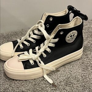 Disney- Primark- Black and White High-Top Sneakers size 7